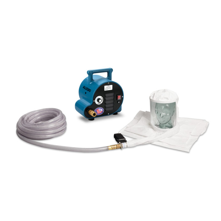 Single Worker Dual Bib Breathing Air Respirator System, 50 ft Air Hose