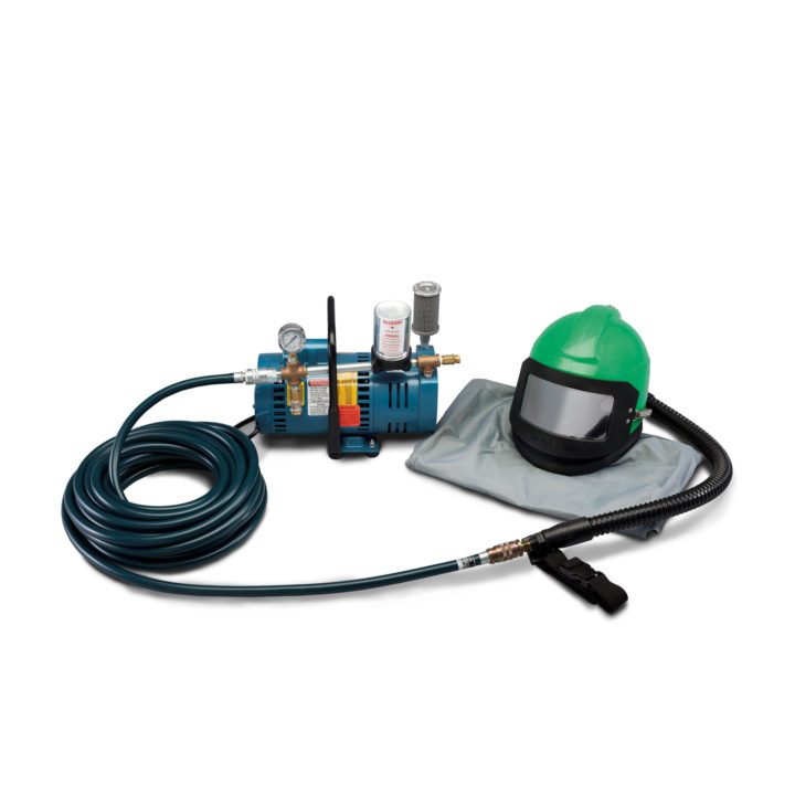 Nova 2000 Low Pressure Single Worker Helmet System, 50 ft Air Hose