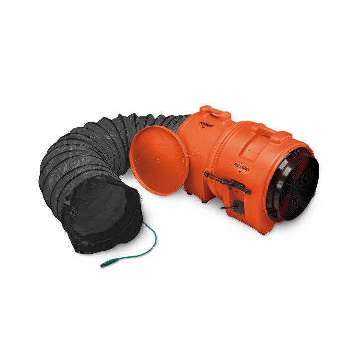 [ALG-9558-15] 16" Explosion Proof (EX) Plastic Axial Blower with Cartridge and 15' Duct
