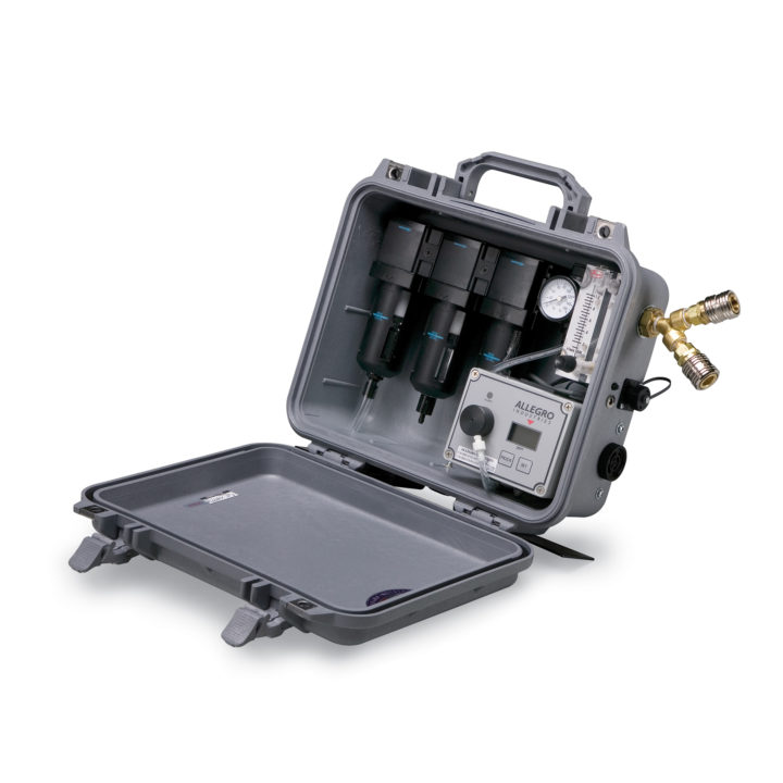 Panneau de filtre à air de transport pour deux travailleurs avec moniteur de CO AC/DC