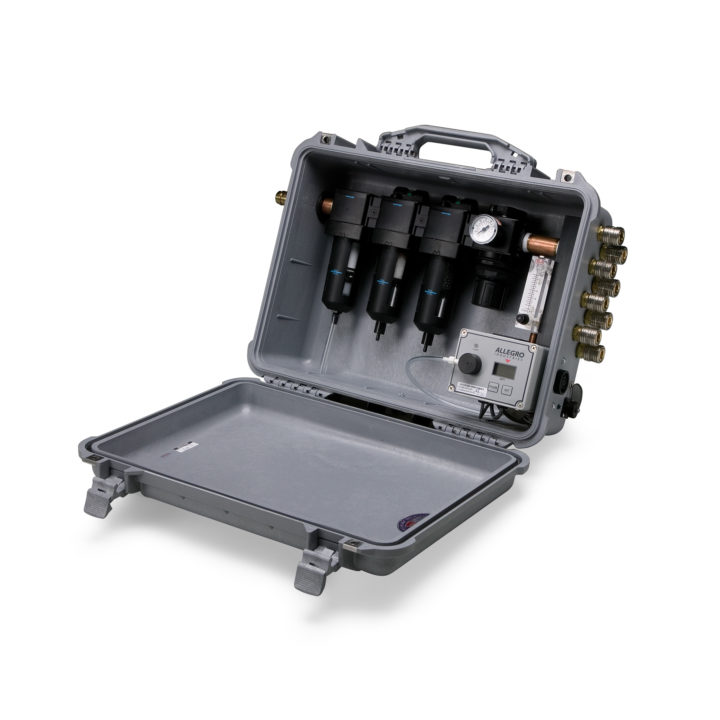 [ALG-9878] Eight-worker transport air filter panel with AC/DC CO monitor