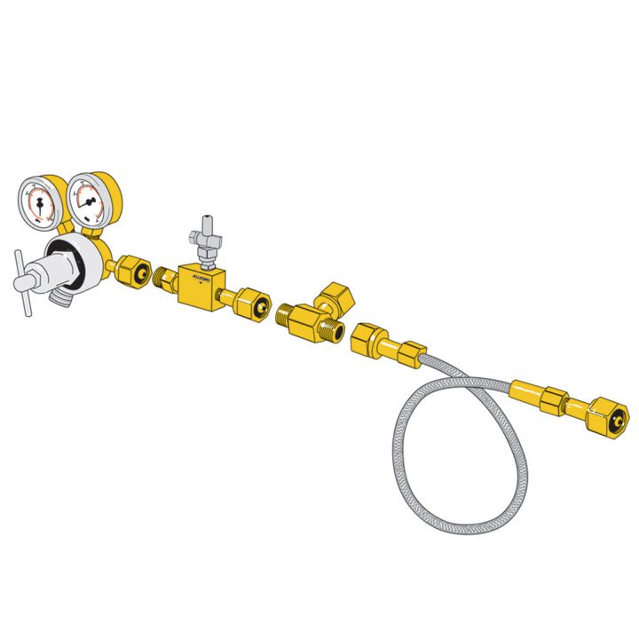 Kit un cylindre avec alarme, basse pression