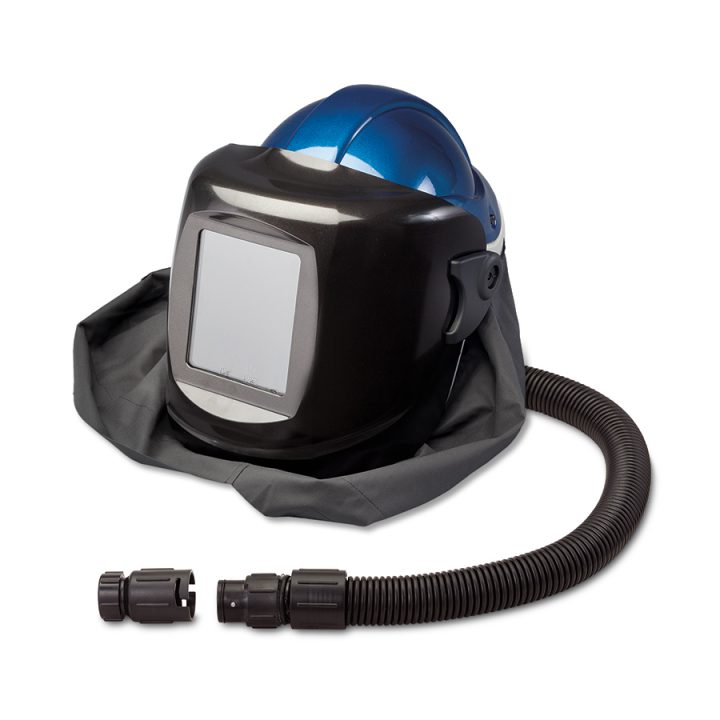 Deluxe SAR Shield and Welding Helmet with High Pressure Personal Cooler (Hansen Fitting), #10 Lens