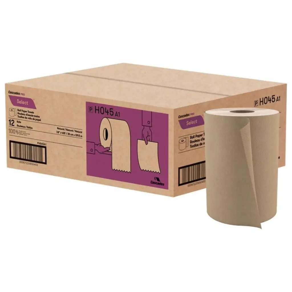 [CAS-H045] Pro Brown Hand Paper Roll 425' 12/Cs