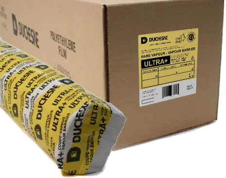 [DUC-67176] Ultra+ Polyethylene Vapour barrier film CCMC clear 6 mil. 240" x 100' W fold