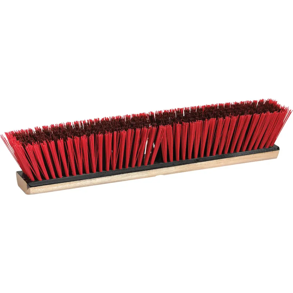 [M2P-PB-G24] Balai-brosse 24" fibres en polystyrène ferme, bloc de bois