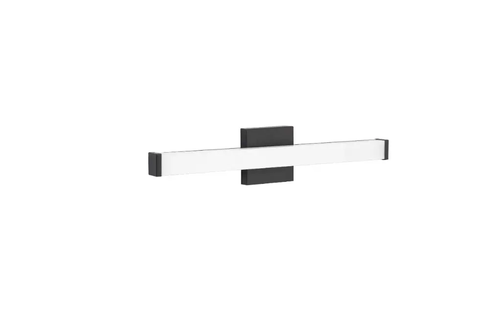 [VO-WS24-014-5CCT-BK] Luminaire de vanité 24" carré DEL 24W 27/30/35/40/50K 120V noir