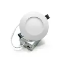 Plafonnier encastré DEL ultra-mince de 4" 9W 800lm 5 CCT ajustable finition blanche