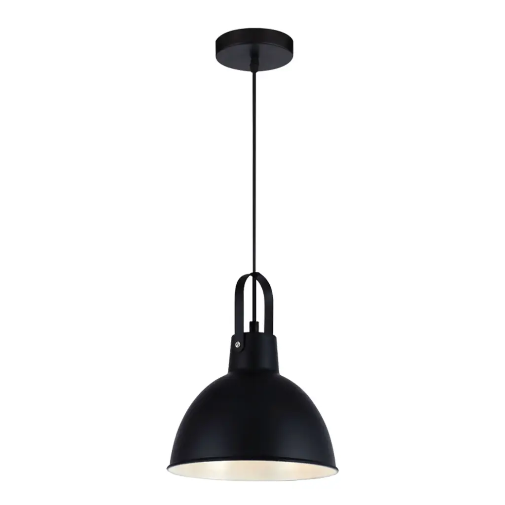 Alpha Pendant Light 1 x E26 40W max reflector 8.6" dia. black