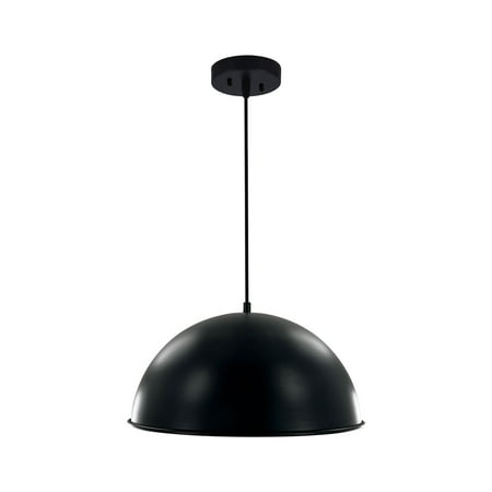 [XTR-5-90275] Trebecca Pendant Light 1 x E26 60W Max reflector 14.17" dia. black