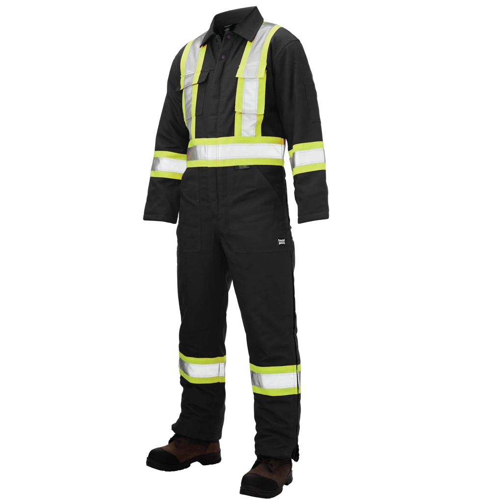 [TUD-S78711-BLACK-XS] Combinaison de sécurité en duck isolé haute-visibilité S787 (Black, Standard, T-Small)