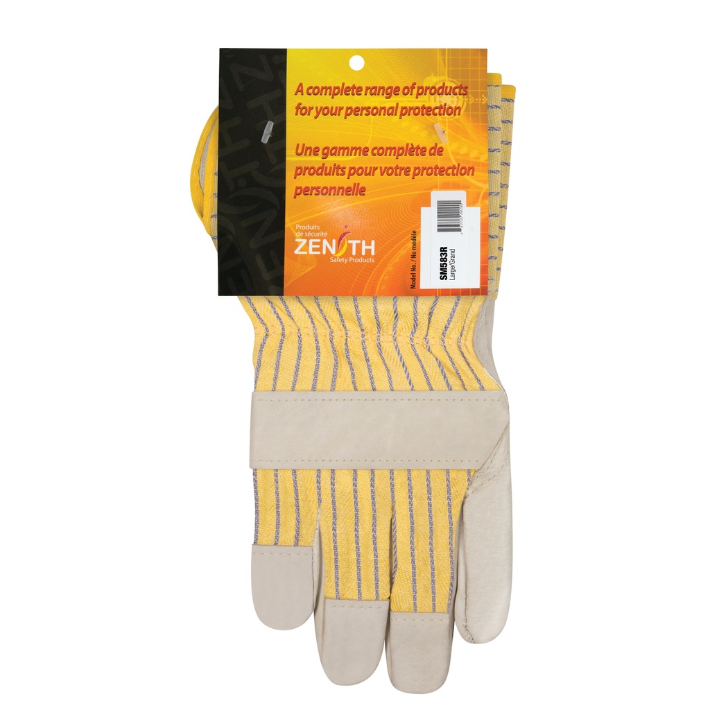 [ZEN-SM583R] Gants d'ajusteur à paume sèche d'usage standard taille Grand poignet Manchette doublure Coton
