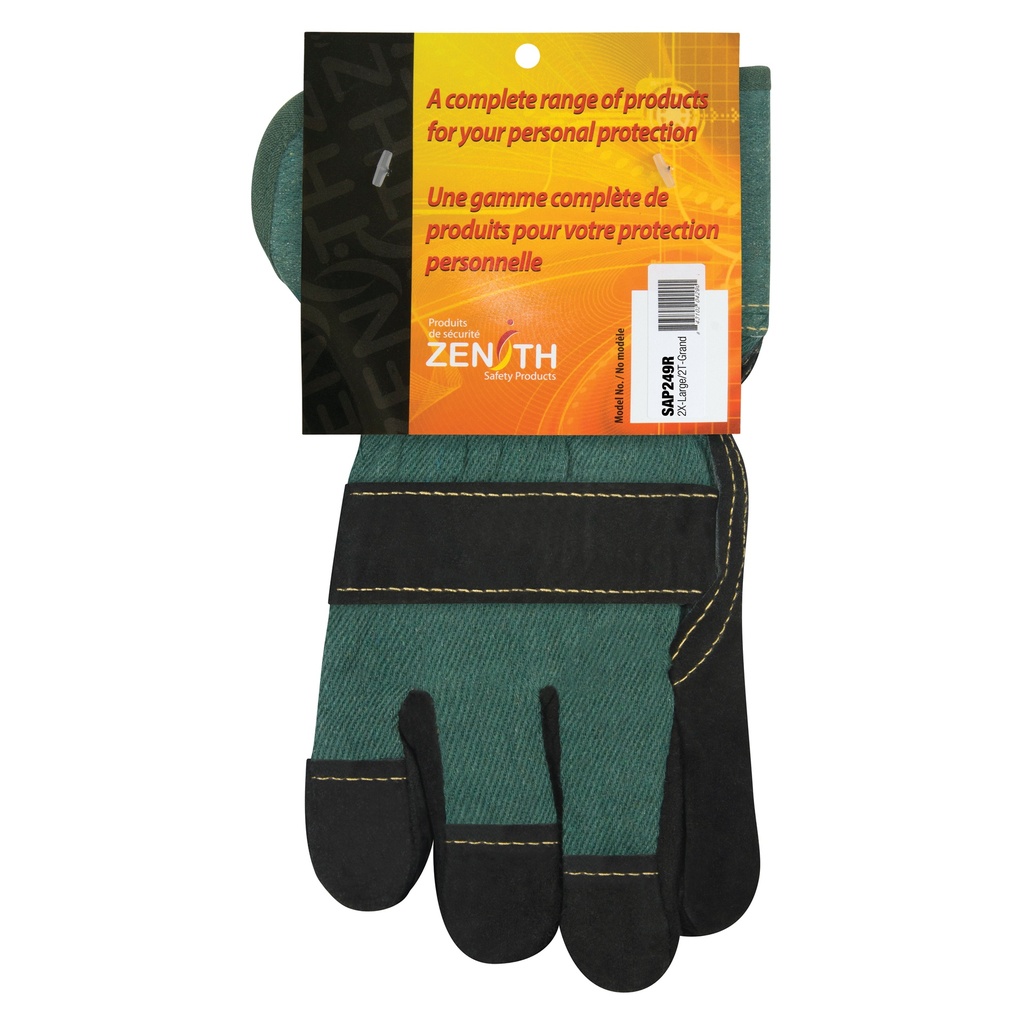 [ZEN-SAP249R] Gants d'ajusteur doublés pour l'hiver à chaleur supérieure taille 2T-Grand poignet Sécurité doublure Thinsulate(MC)