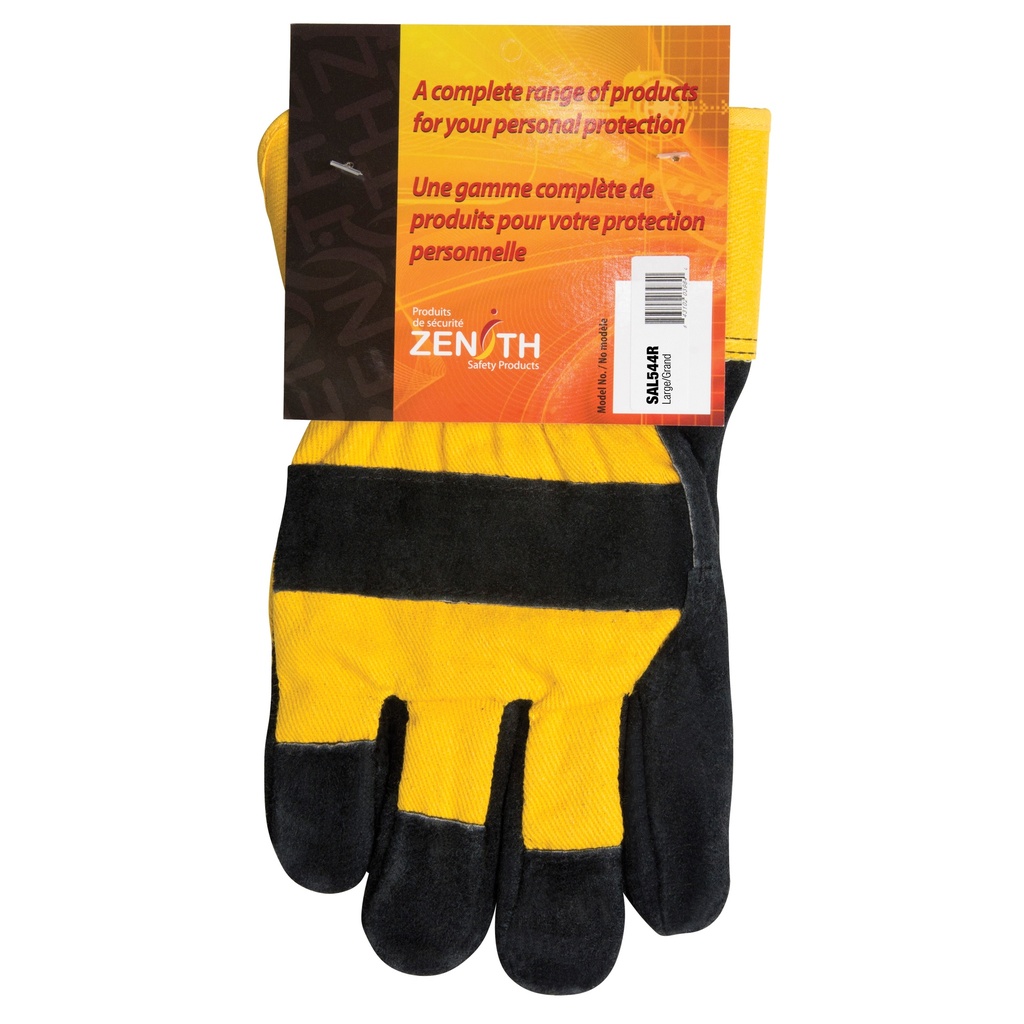 [ZEN-SAL544R] Gants d'ajusteur doublés pour l'hiver à chaleur supérieure taille Grand poignet Sécurité doublure Thinsulate(MC)