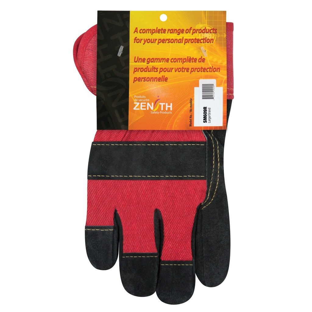[ZEN-SM609R] Gants d'ajusteur doublés pour l'hiver à chaleur supérieure taille Grand poignet Sécurité doublure Thinsulate(MC)