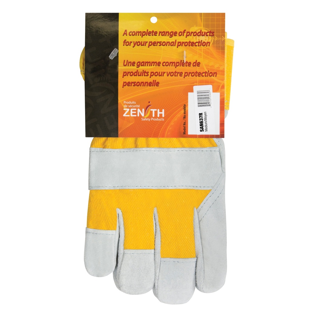 [ZEN-SAN637R] Gants d'ajusteur doublés pour l'hiver à chaleur supérieure taille Moyen poignet Sécurité doublure Thinsulate(MC)