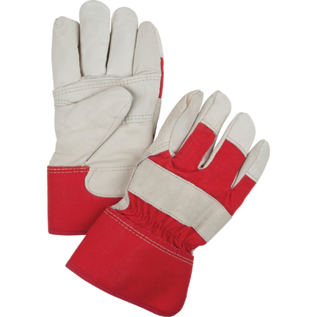[ZEN-SEI681] Gants d'ajusteur rouge & blanc doublés pour l'hiver taille Grand poignet Sécurité doublure Boa