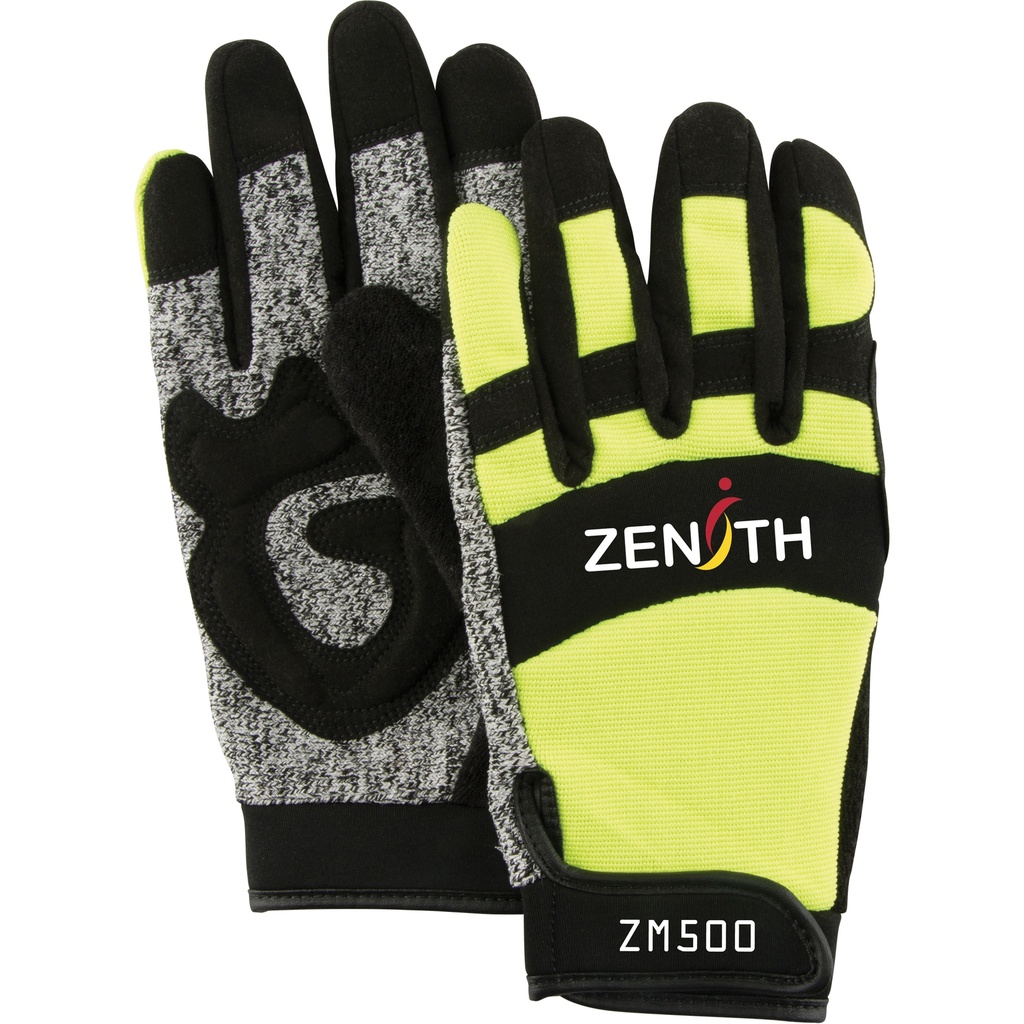 [ZEN-SDP436] Gants de mécanicien ZM500 haute visibilité résistants aux coupures taille 2T-Grand