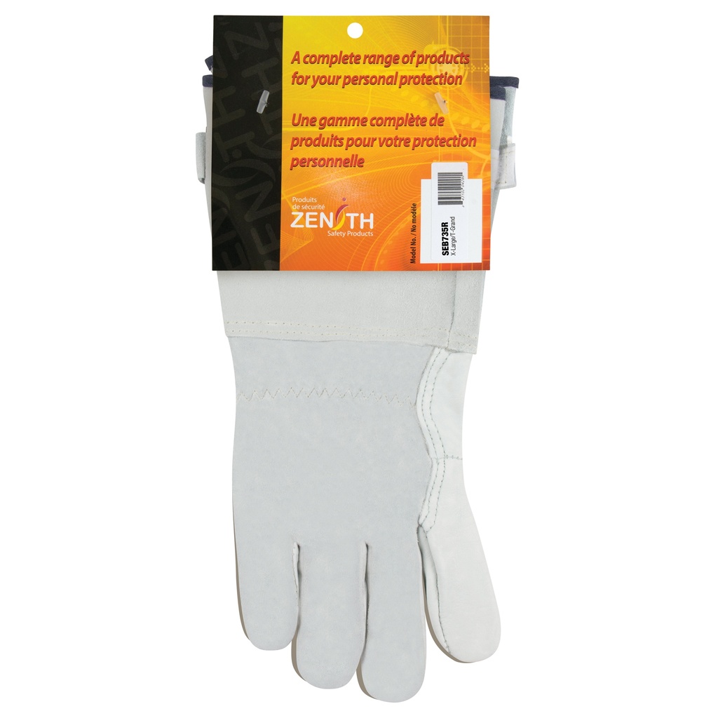[ZEN-SEB735R] Gants de travail à ajustement d'usage standard taille T-Grand poignet Manchette