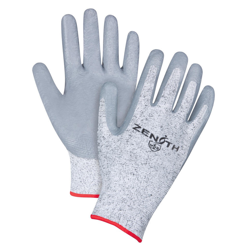 [ZEN-SEB090] Gants élastiques sans coutures résistants à la coupe taille Petit/7 PEHP paume enduite de Nitrile