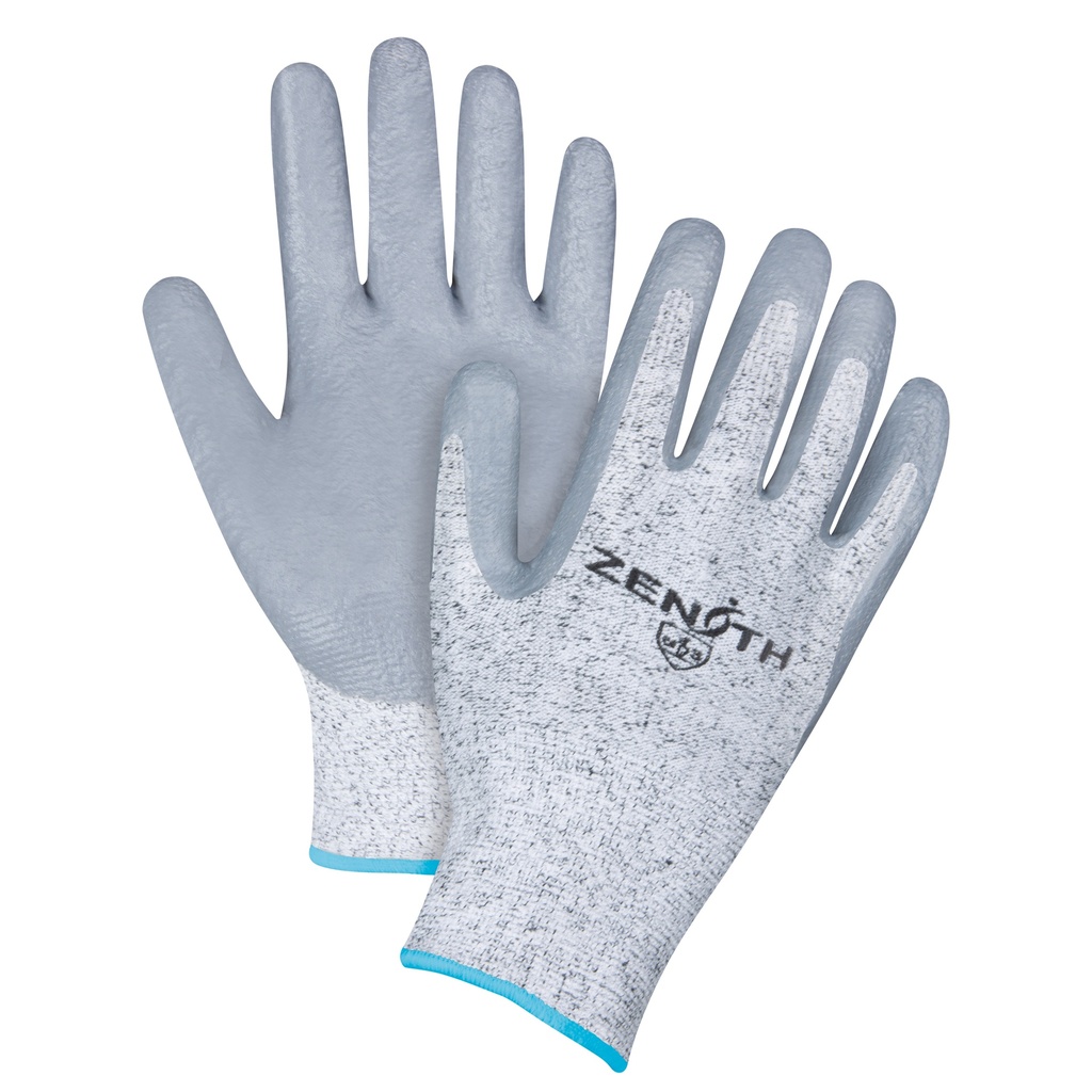 [ZEN-SEB093] Gants élastiques sans coutures résistants à la coupe taille T-Grand/10 PEHP paume enduite de Nitrile