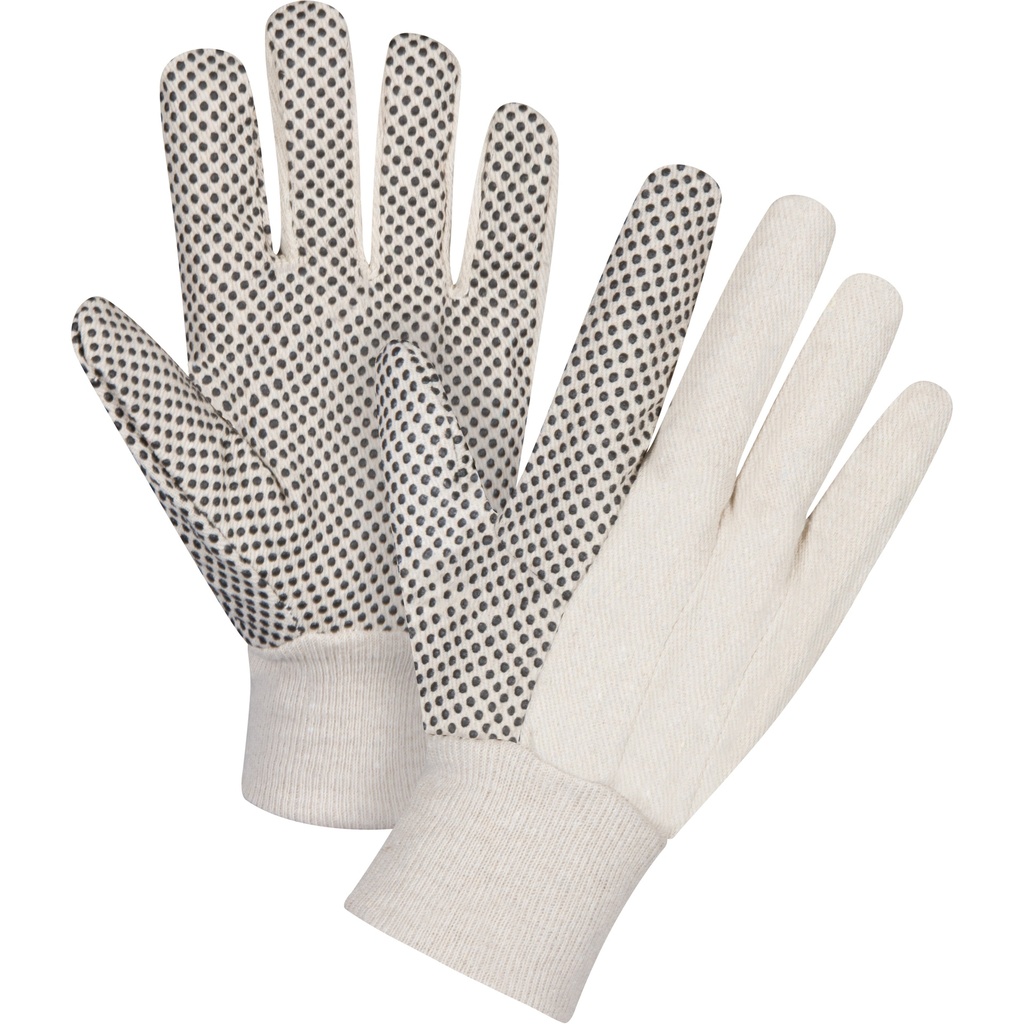[ZEN-SEE948] Gants en toile de coton à pois sur la paume taille Grand