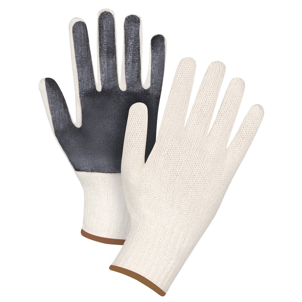 [ZEN-SAP213] Gants en tricot à paume enduite taille Grand Poly/coton paume enduite de Un côté