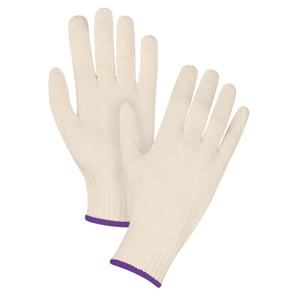 [ZEN-SEE932] Gants en tricot de poids lourd taille T-petit Poly/coton paume enduite de Sans revêtement