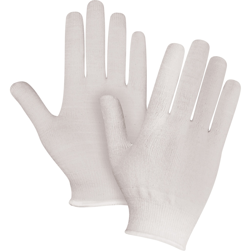 Gants en tricot de première qualité taille Petit Nylon/Coton paume enduite de Sans revêtement