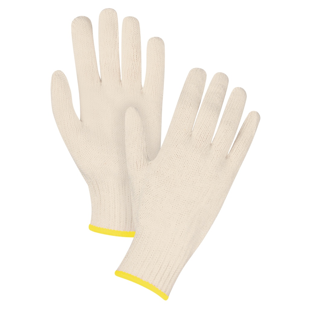 Gants en tricot d'usage standard taille 2T-Grand Poly/coton paume enduite de Sans revêtement