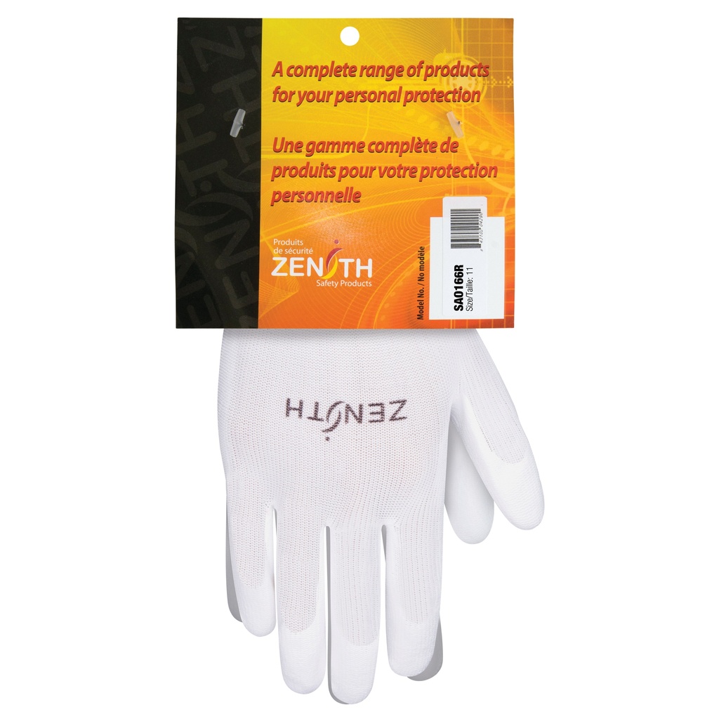 [ZEN-SAO166R] Gants enduits à dextérité ultime taille 2T-Grand Polyester paume enduite de Polyuréthane
