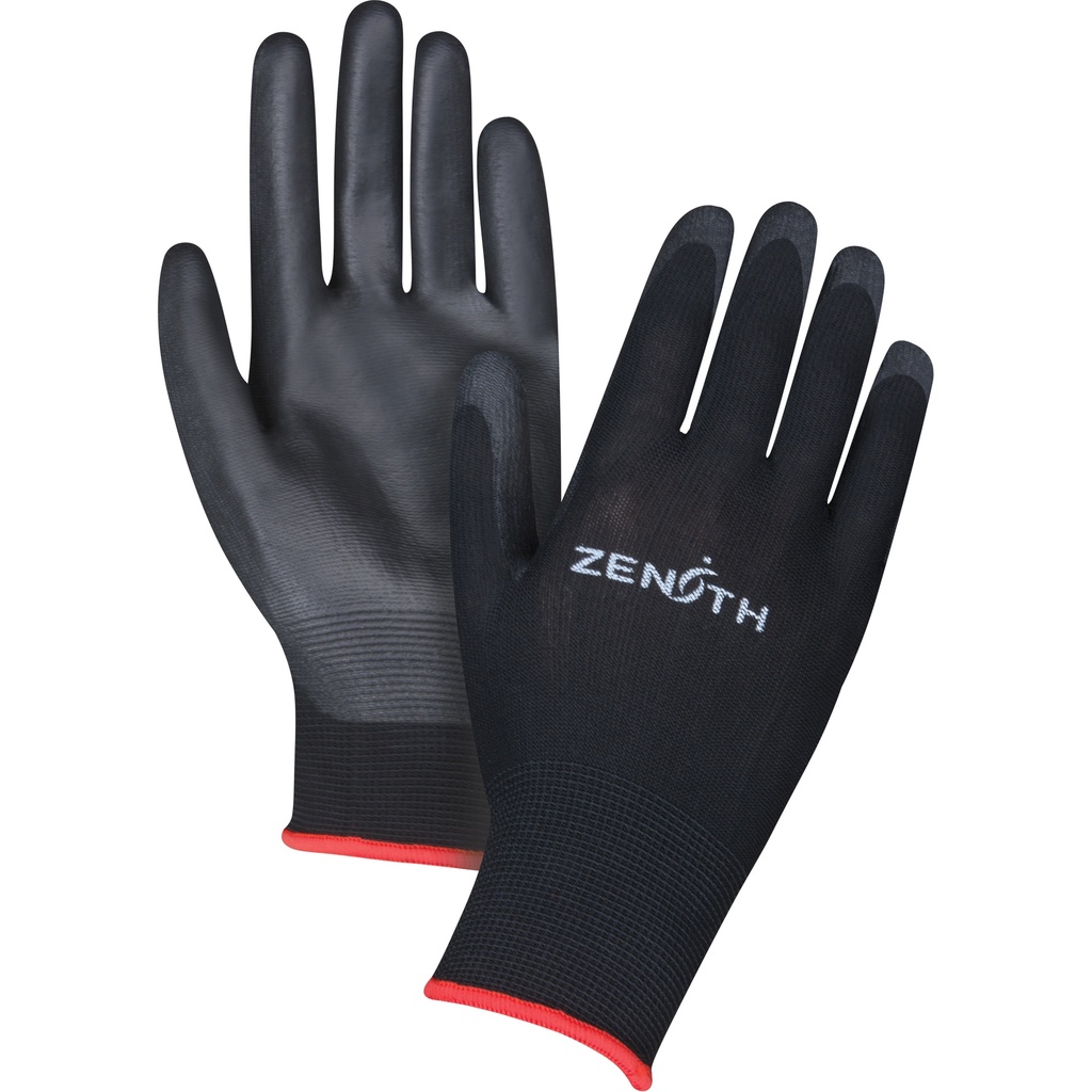 [ZEN-SAX696] Gants enduits à dextérité ultime taille Moyen/8 Polyester paume enduite de Polyuréthane