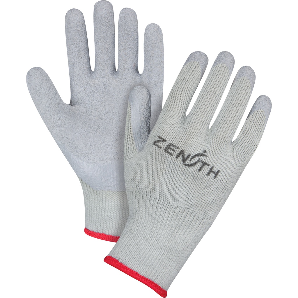 [ZEN-SAN434] Gants enduits à doublure confortable en caoutchouc naturel taille 2T-Grand/11 Polyester/Coton paume enduite de Latex de caoutchouc doublure Molleton