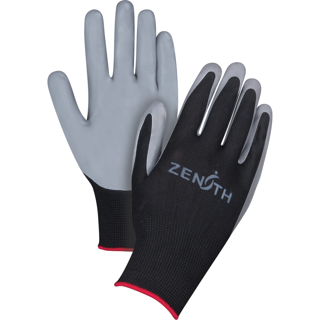 Gants enduits confortables de première qualité taille Grand/9 Polyester paume enduite de Nitrile