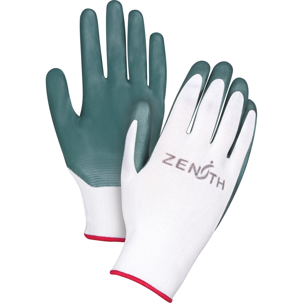 Gants enduits confortables de première qualité taille T-Grand/10 Polyester paume enduite de Nitrile