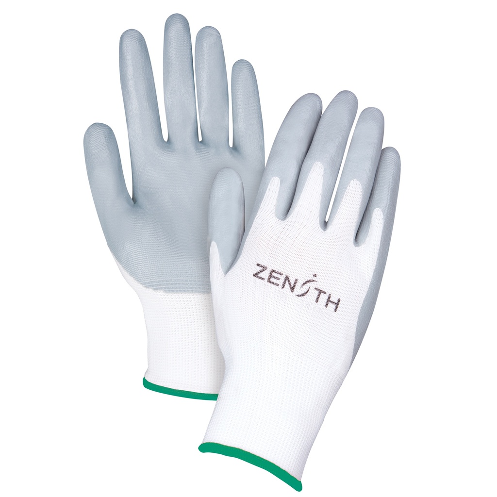 [ZEN-SAM631] Gants légers enduits et respirants taille Moyen/8 Polyester paume enduite de Mousse de nitrile