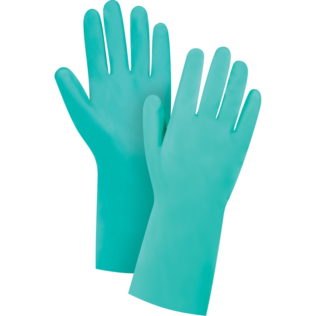 [ZEN-SHF685] Gants résistants aux produits chimiques à prise en losange taille 9 Nitrile poignet Droit doublure Ouatée