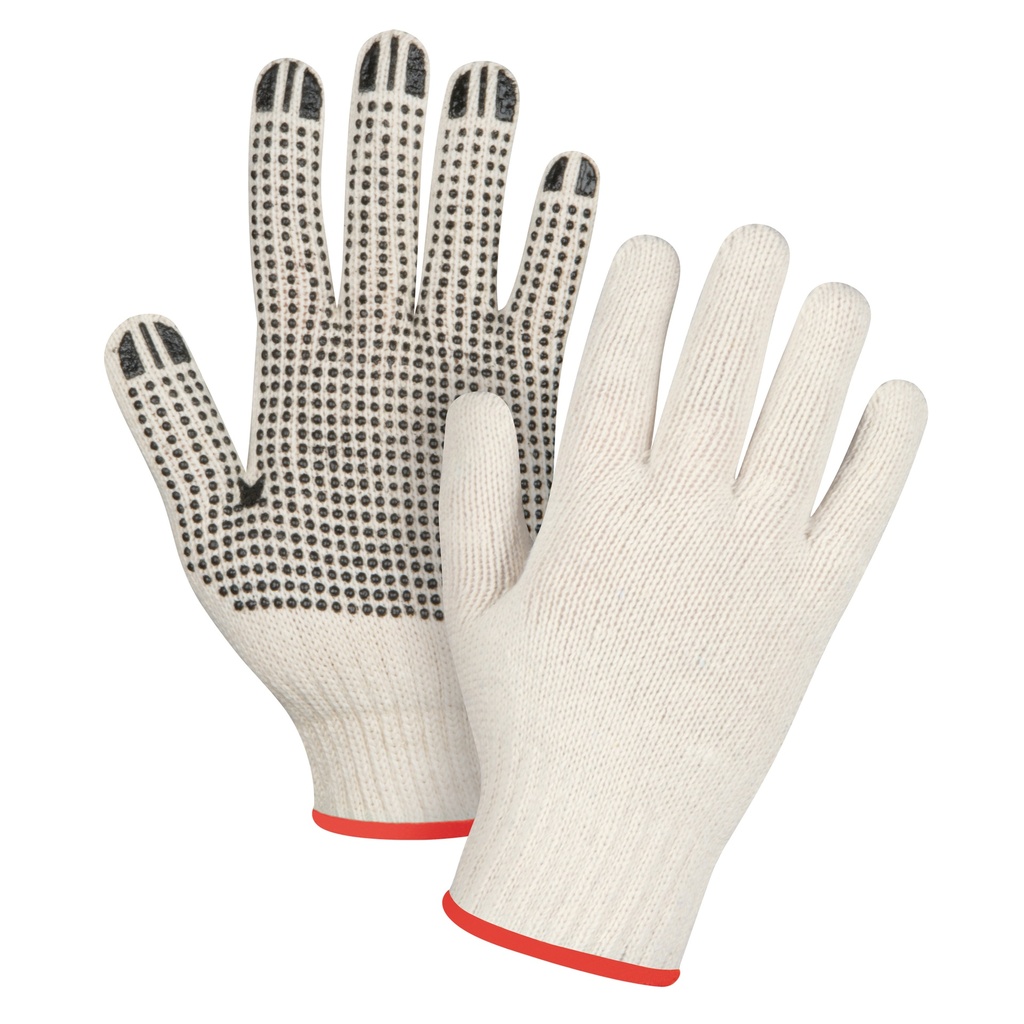 [ZEN-SEE939] Gants tricotés de poids lourd taille Petit Poly/coton paume enduite de Un côté