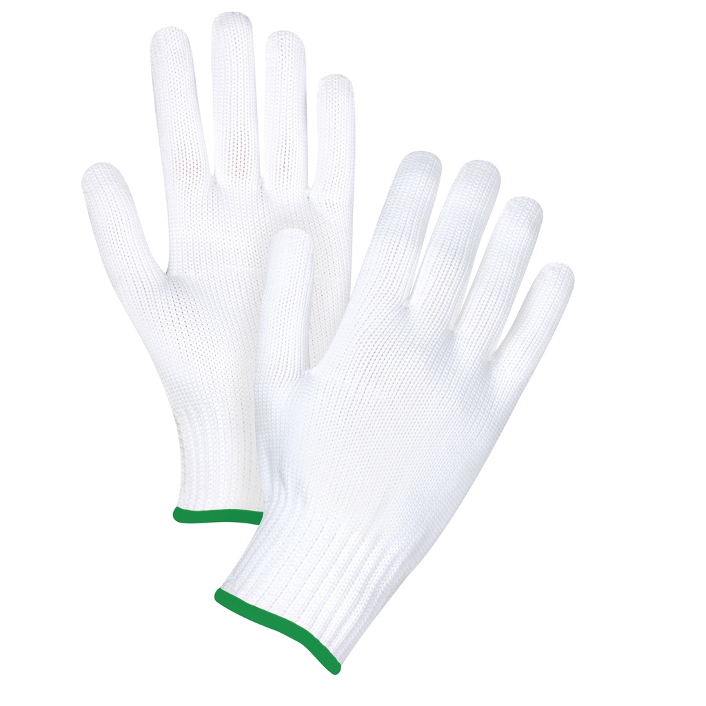 Gants tricotés sans couture taille Moyen Polyester paume enduite de Sans revêtement