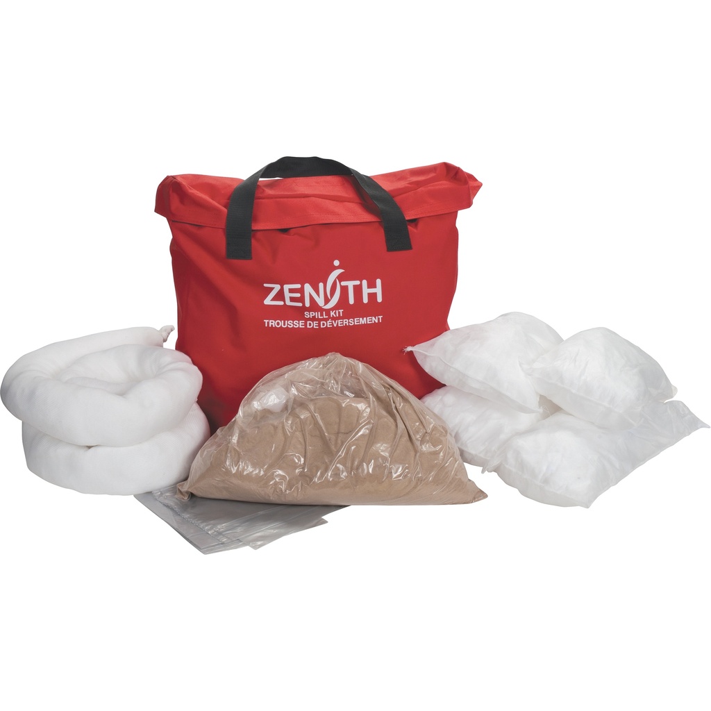 [ZEN-SEI192] Trousse de déversement pour huiles caacité 10 gal. avec sac de transport