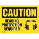 Enseigne « Hearing Protection Required» Vinyle 14" x 10"