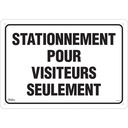 Enseigne « Stationnement pour visiteurs » Aluminium 20" x 14"