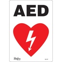 Enseigne «AED» Vinyle 7" x 10"