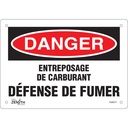 Enseigne «Défense De Fumer» Aluminium 10" x 7"