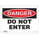 Enseigne «Do Not Enter» Plastique 10" x 7"