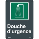 Enseigne «Douche D'Urgence» Aluminium 10" x 14"