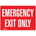 Enseigne «Emergency Exit Only» Vinyle 10" x 7"