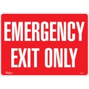 Enseigne «Emergency Exit Only» Vinyle 14" x 10"