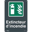 Enseigne «Extincteur D'Incendie» Aluminium 10" x 14"