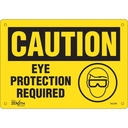 Enseigne «Eye Protection Required» Plastique 10" x 7"